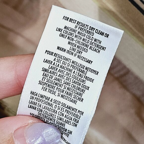 Trendy Chic‎ Casual Corner Stretch Womens Striped Blazer Size 10 Tan/Blue 《906》J - Picture 8 of 8